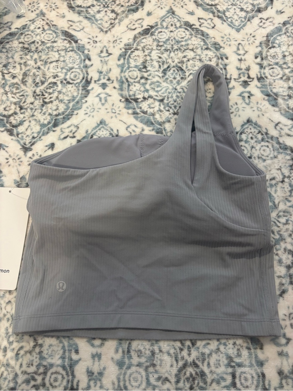 lululemon athletica Ribbed Nulu Asymmetrical Yoga Tank Top Size 4 - Picture 3 of 3